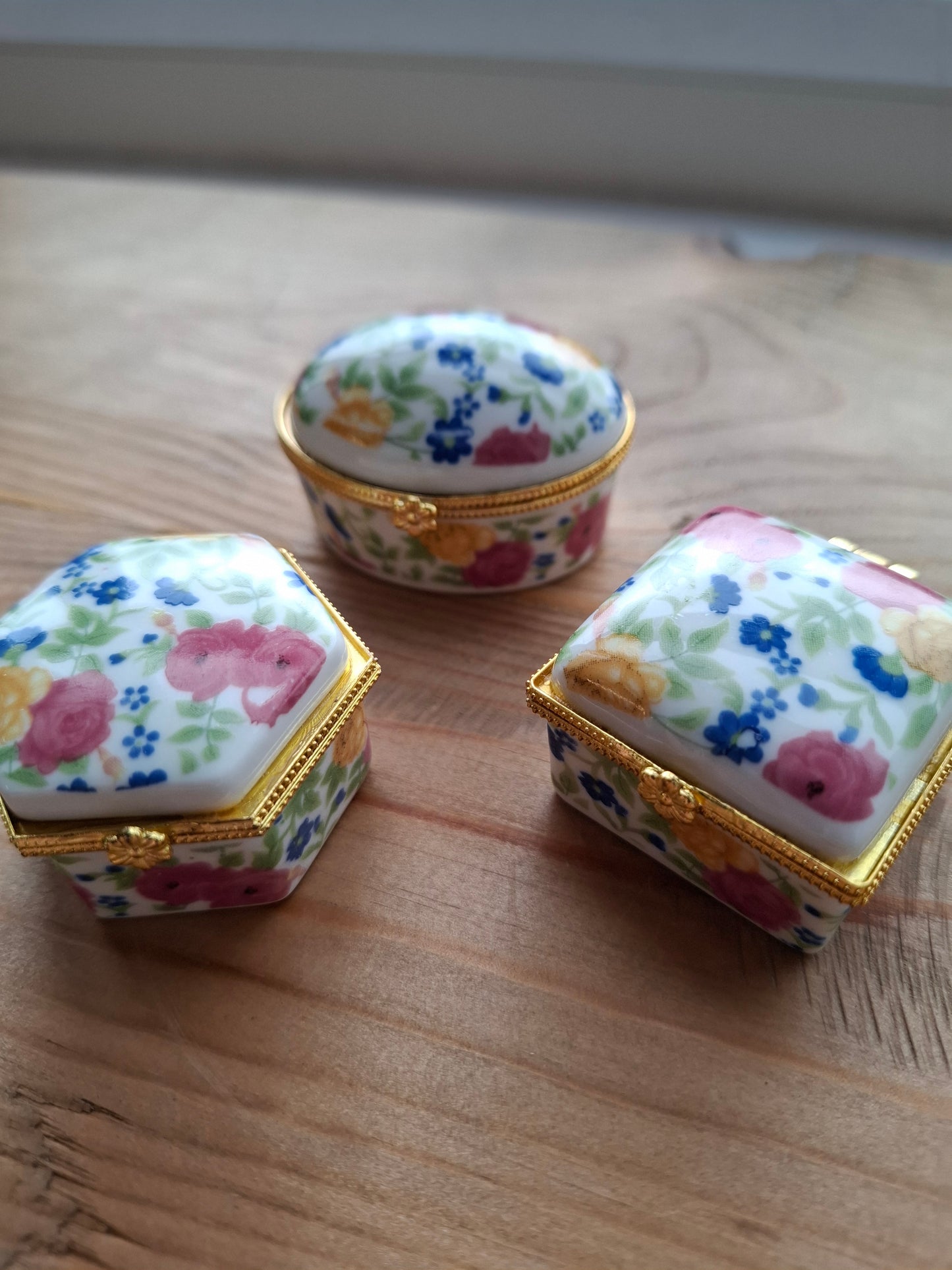 'Cunt' Upcycled Mini Trinket/Pill Pot Multi Coloured Floral