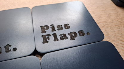 Cursey Coasters (Navy Square)