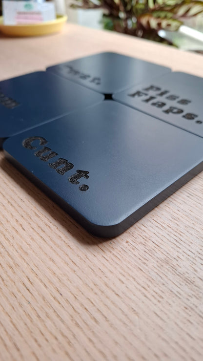 Cursey Coasters (Navy Square)