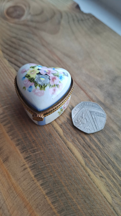 'Cunt' Upcycled Floral Heart Shaped Trinket Pot