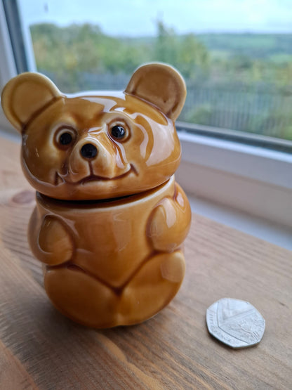 'Cunt' Upcycled Golden Brown Bear Trinket Pot