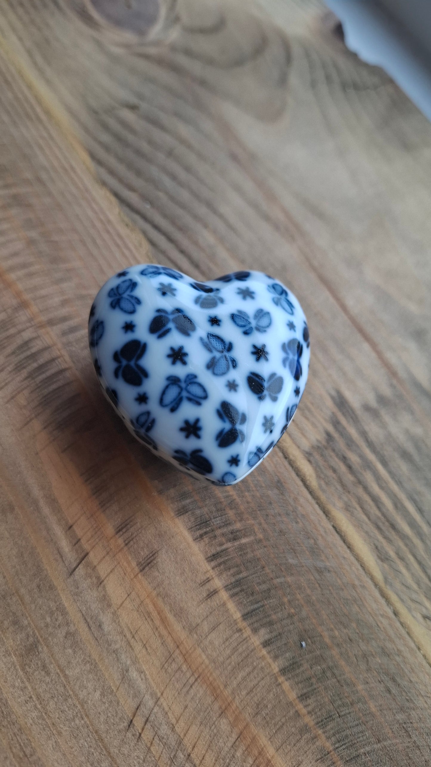 'Twat' Upcycled Heart Shaped With Butterflies Trinket Pot