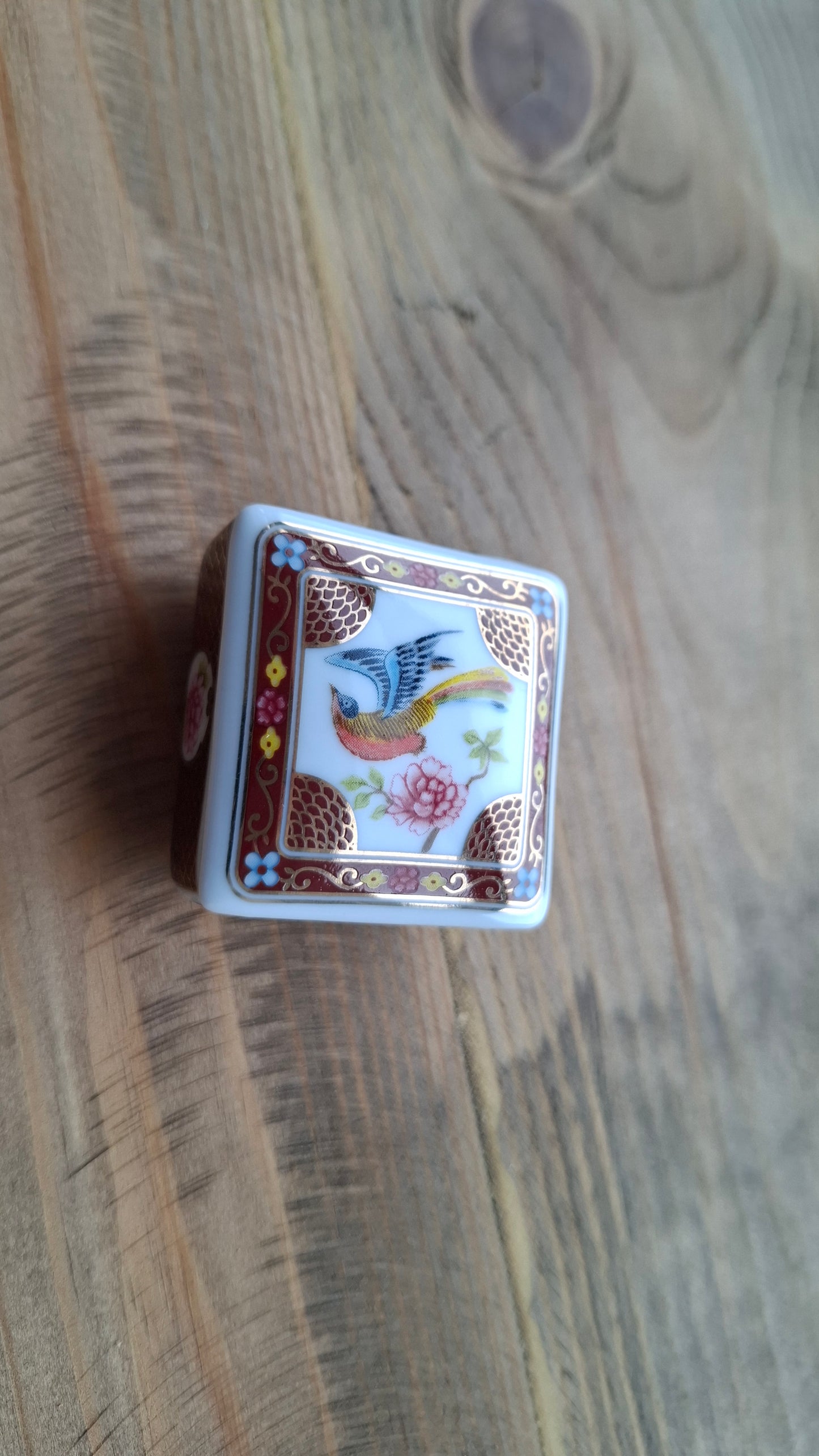 'Twat' Upcycled Little Square Bird Trinket Pot