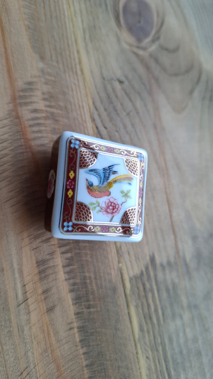 'Twat' Upcycled Little Square Bird Trinket Pot