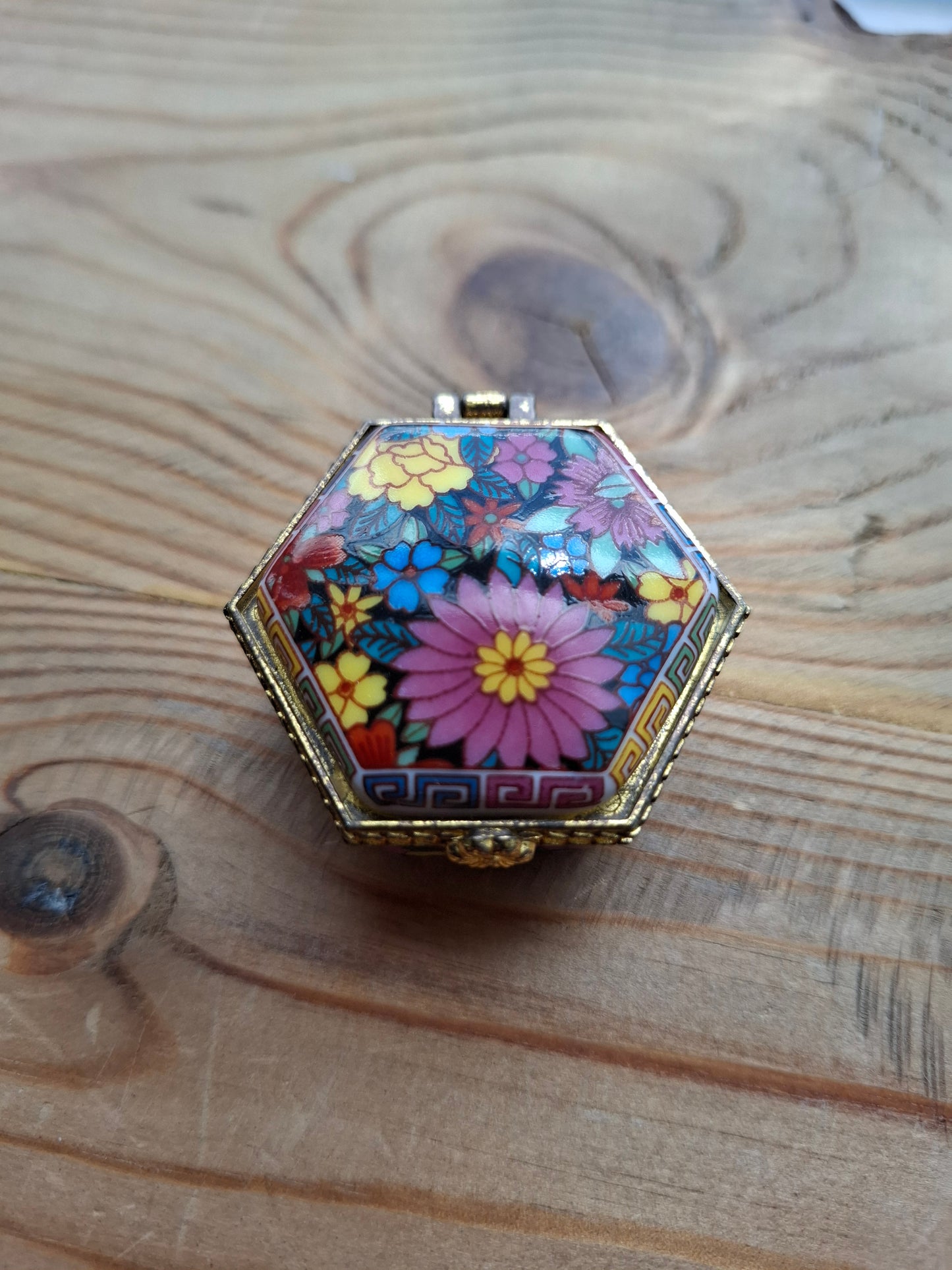 'Cunt' Upcycled Small Colourful Hexagonal Shaped Trinket Pot