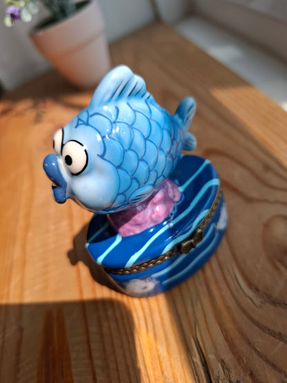 'Cunt' Upcycled Goofy Fish Trinket Pot With Clasp