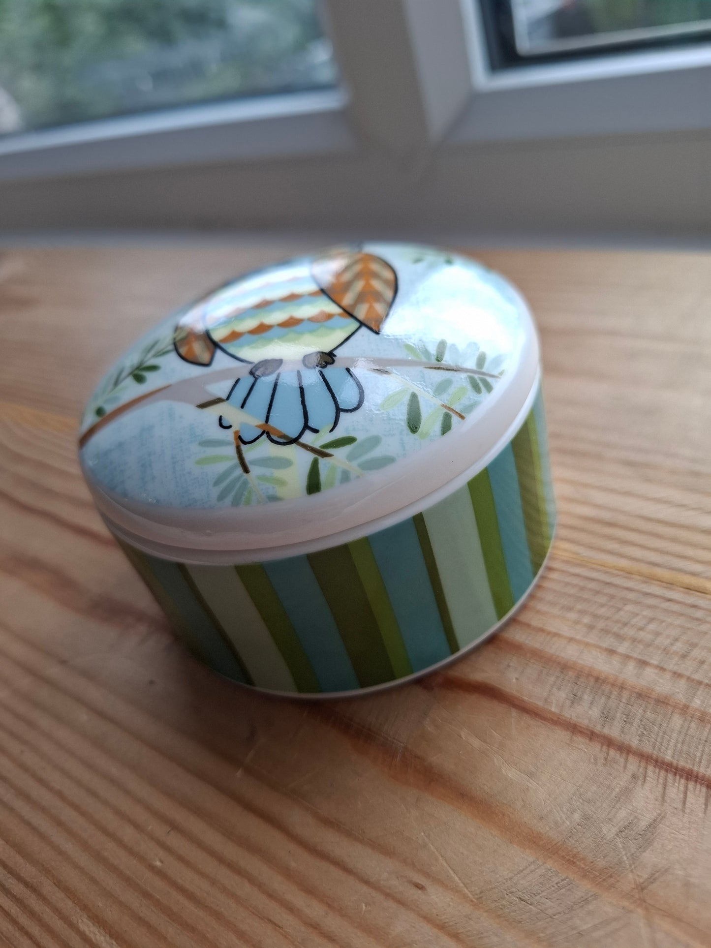'Twat' Upcycled Round Owl Trinket Pot