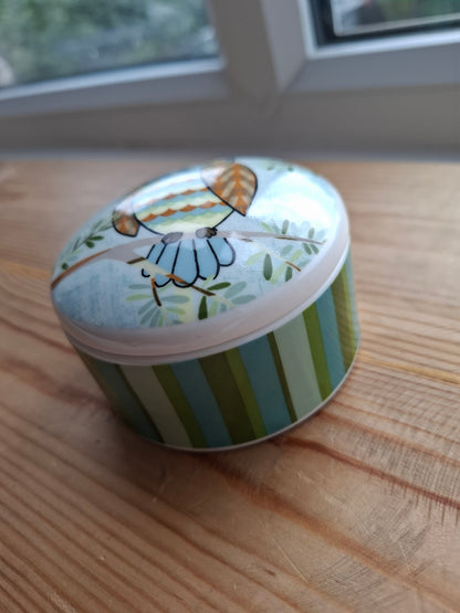 'Twat' Upcycled Round Owl Trinket Pot