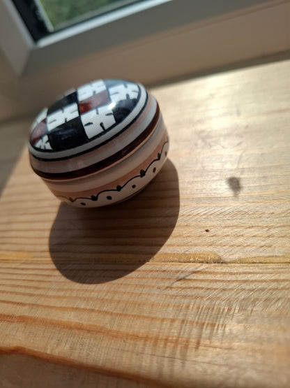 'Twat' Upcycled Checkered Trinket Pot