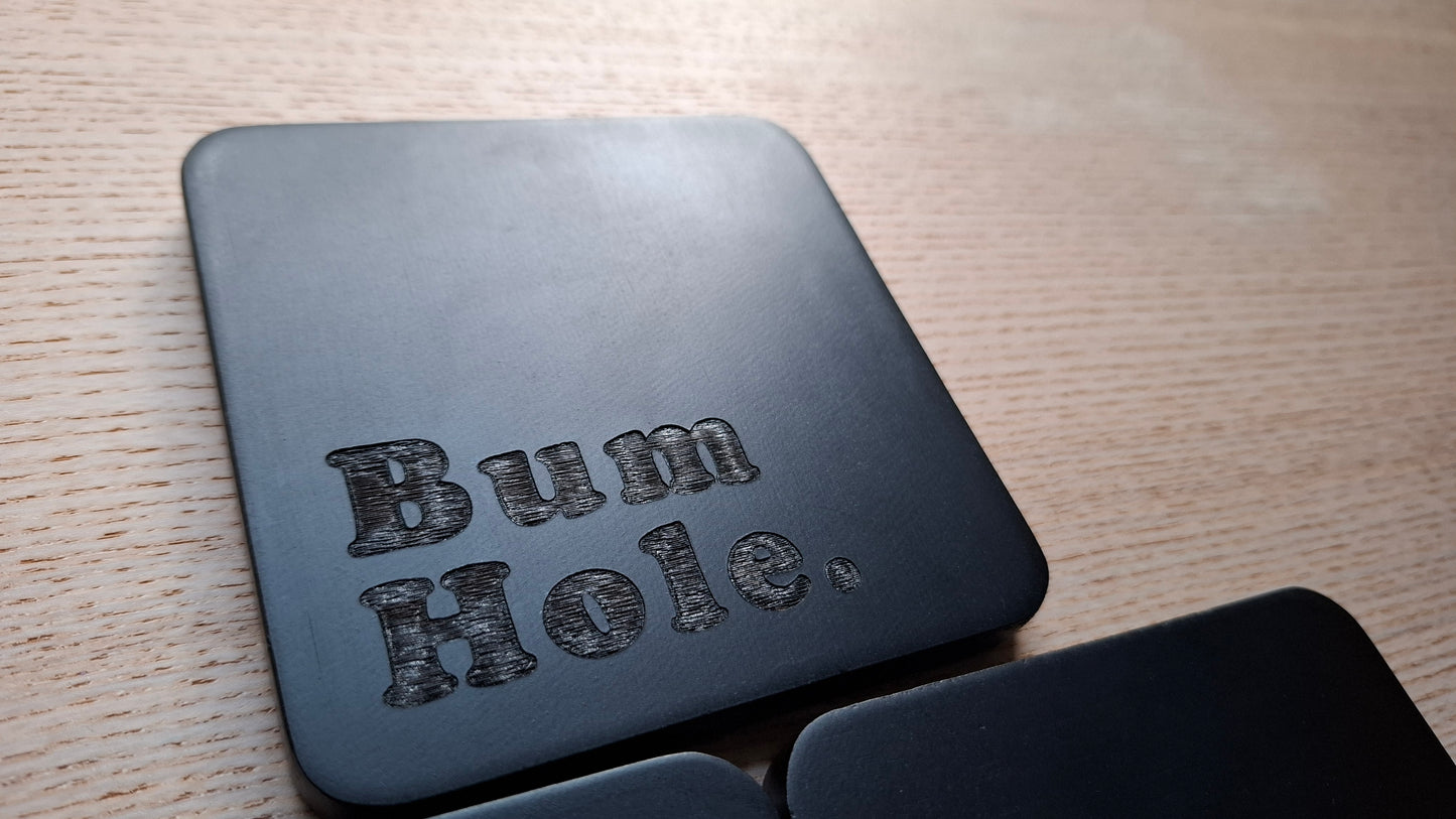 Cursey Coasters (Black Square)