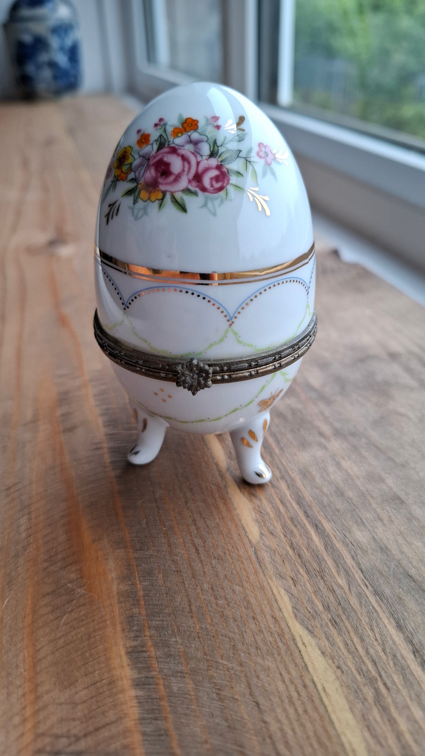 'Cunt' Upcycled Fancy Egg Trinket Pot With Legs