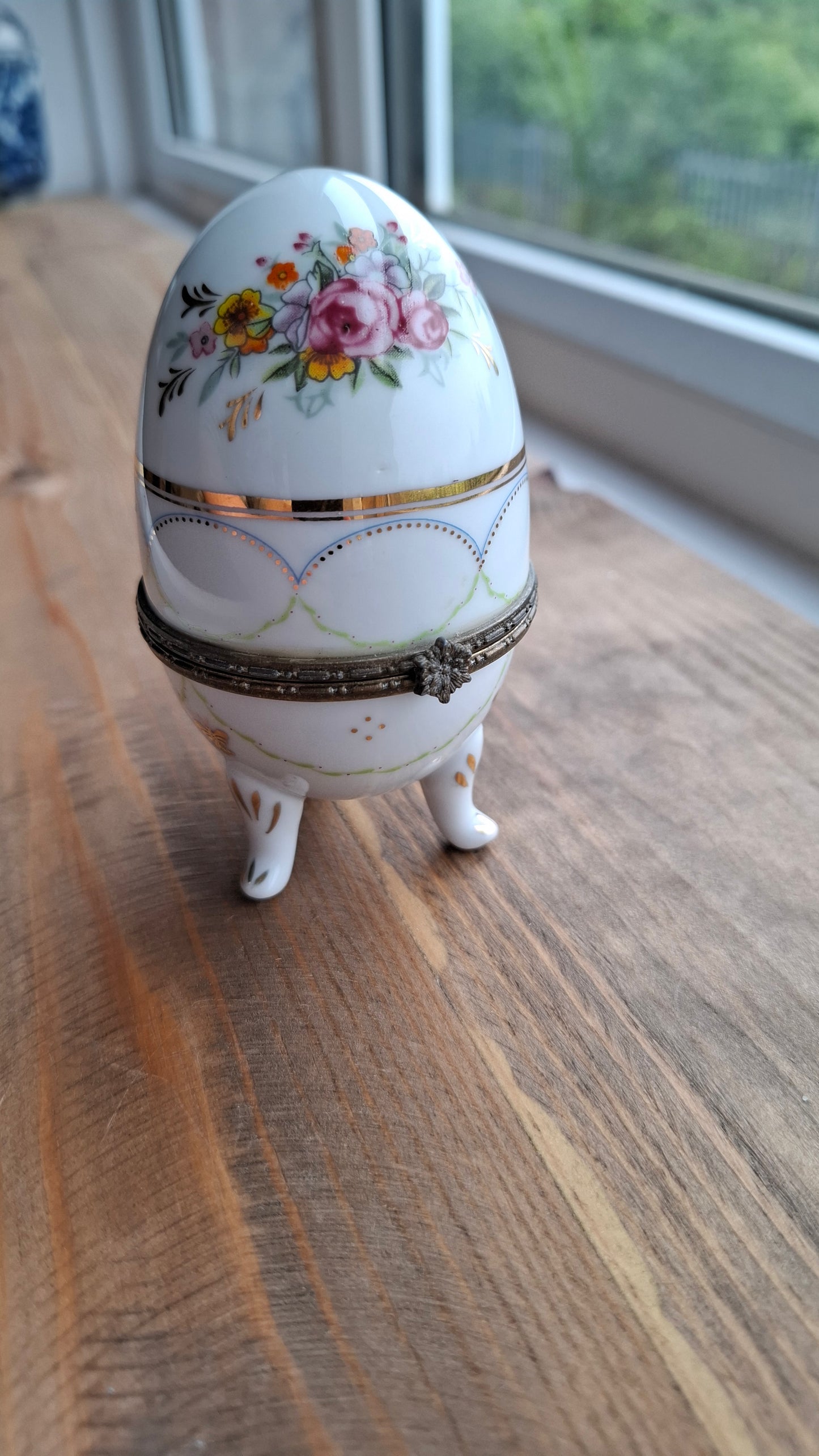 'Cunt' Upcycled Fancy Egg Trinket Pot With Legs