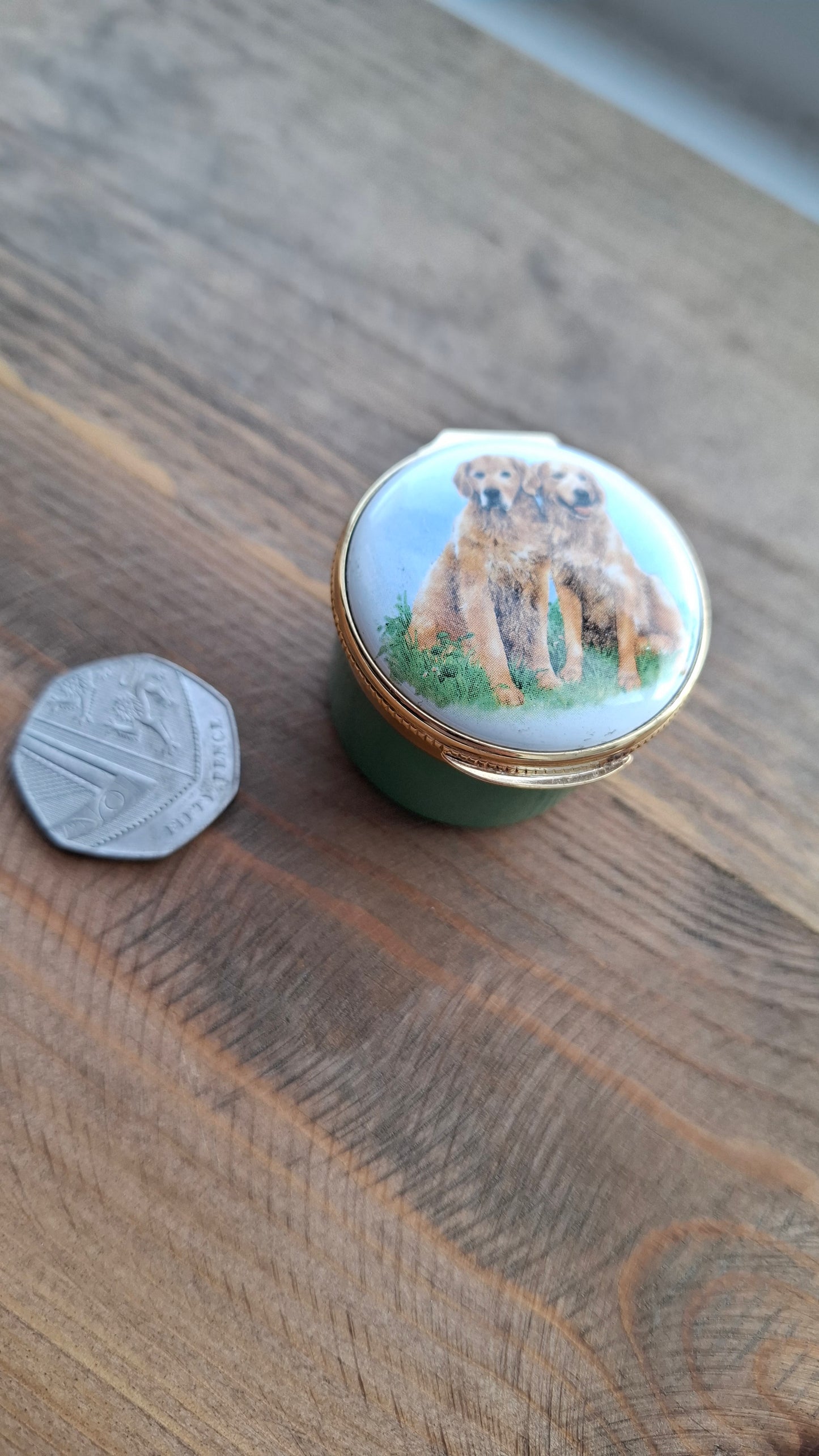 'Cunt' Upcycled Golden Retriever Trinket Pot