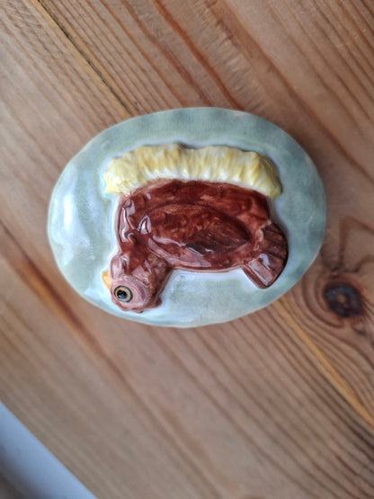 'Cunt' Upcycled Oval Shaped Chicken Trinket Pot