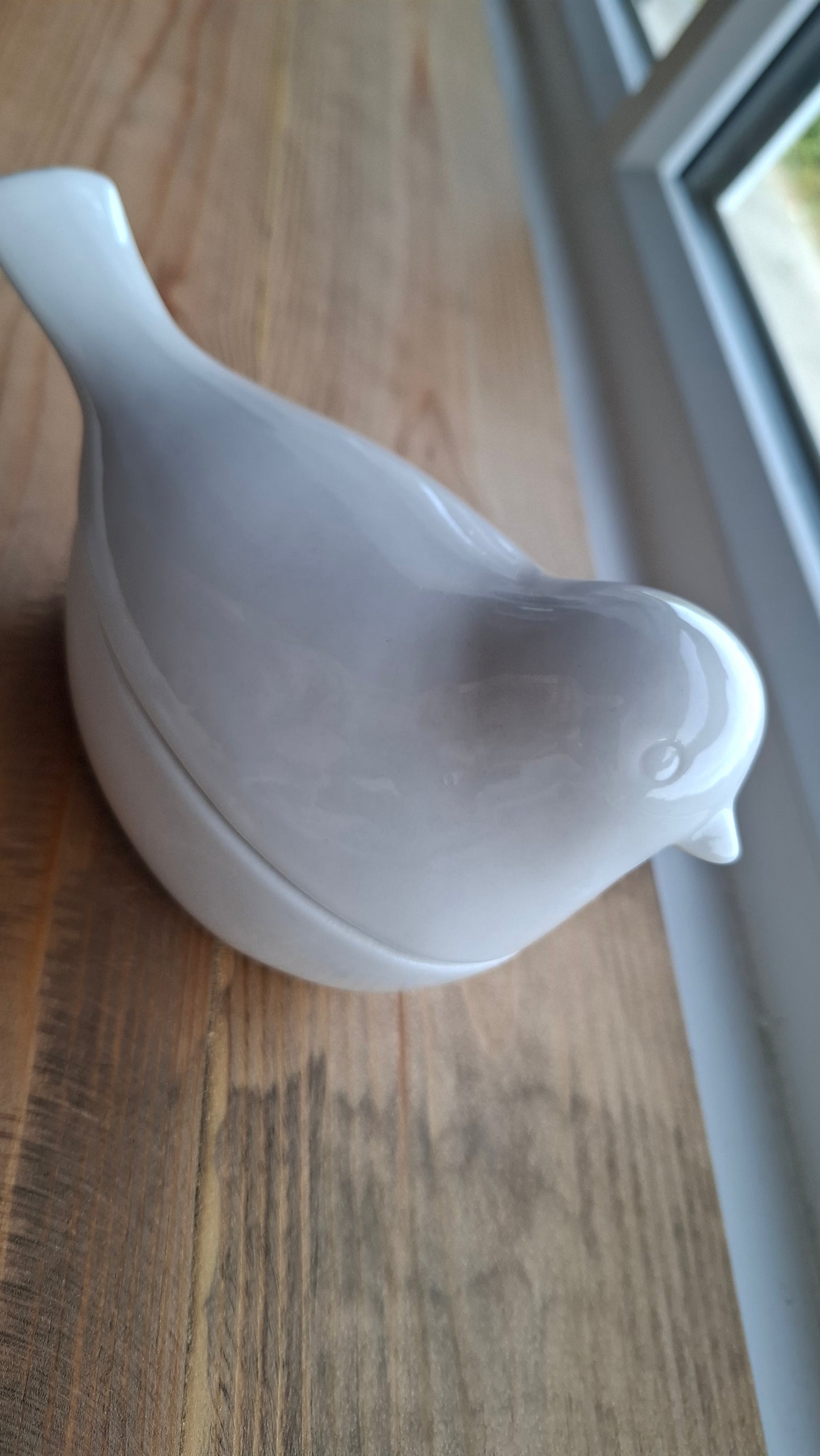 'Cunt' Upcycled Large White Bird Trinket Pot