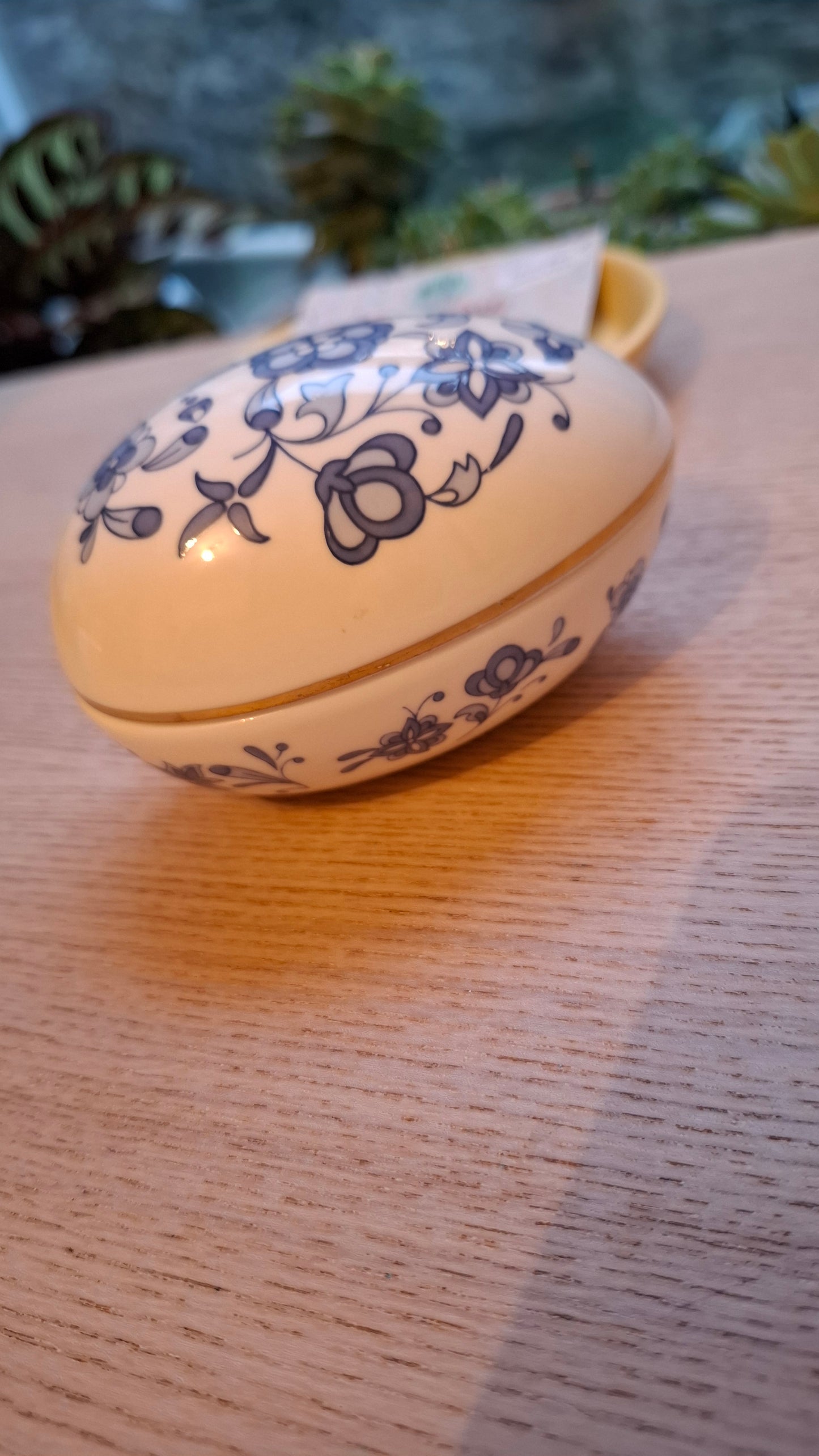 'Twat' Upcycled Large Egg Shaped Trinket Pot