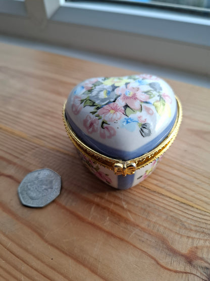 'Cunt' Upcycled Large Heart Shaped Trinket Pot With Clasp