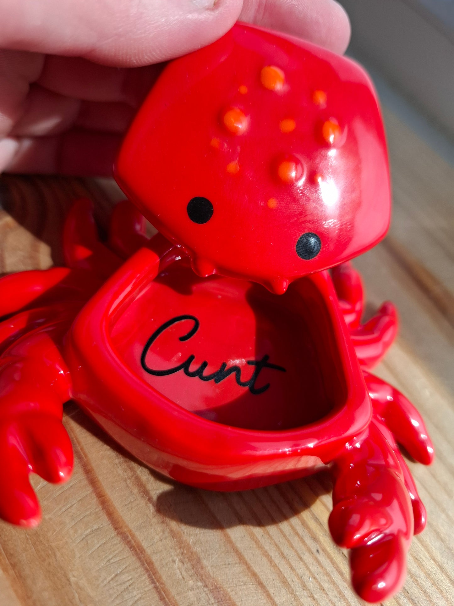 'Cunt' Upcycled Crab Trinket Pot