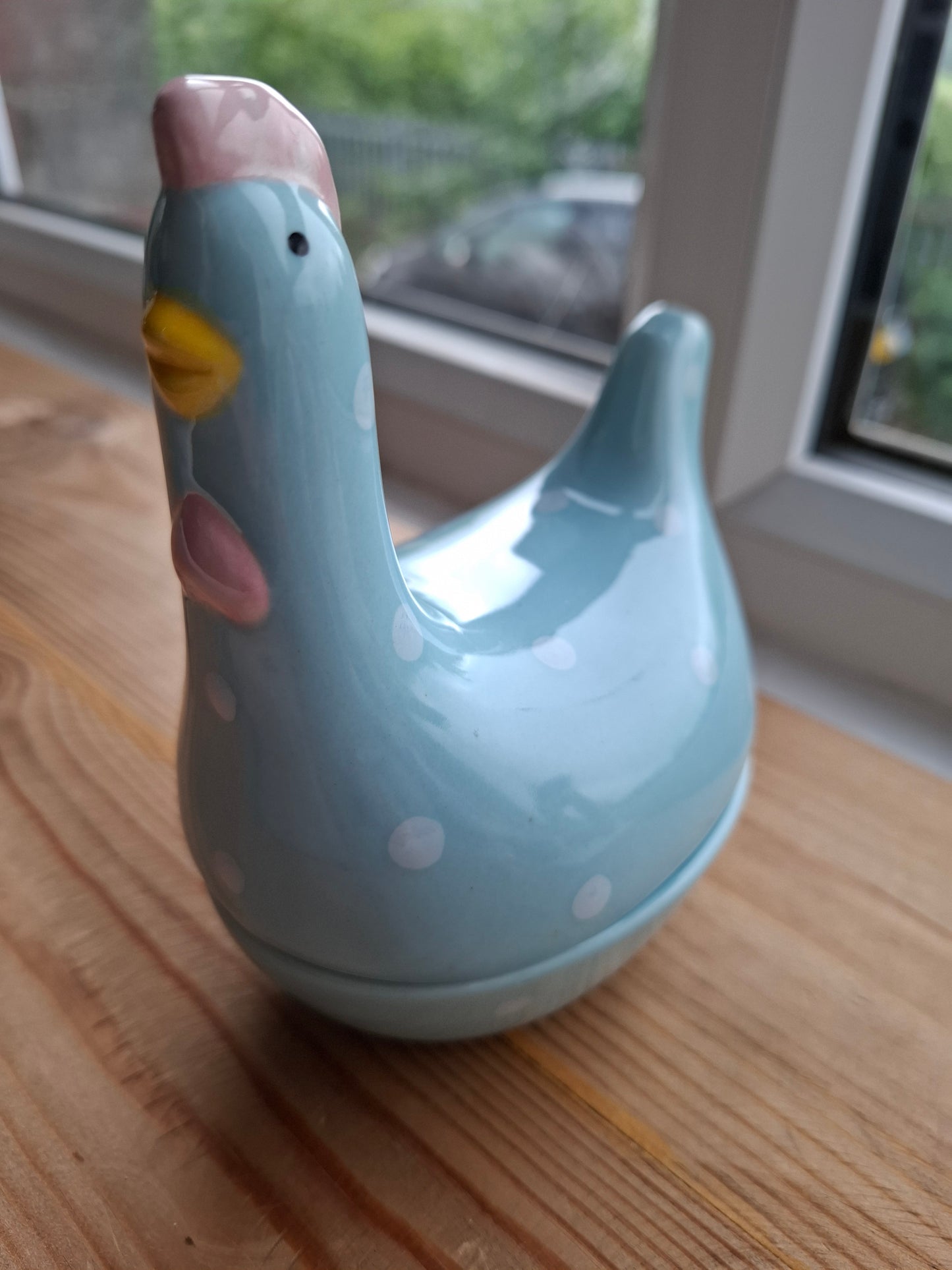 'Cunt' Upcycled Blue Chicken Trinket Pot