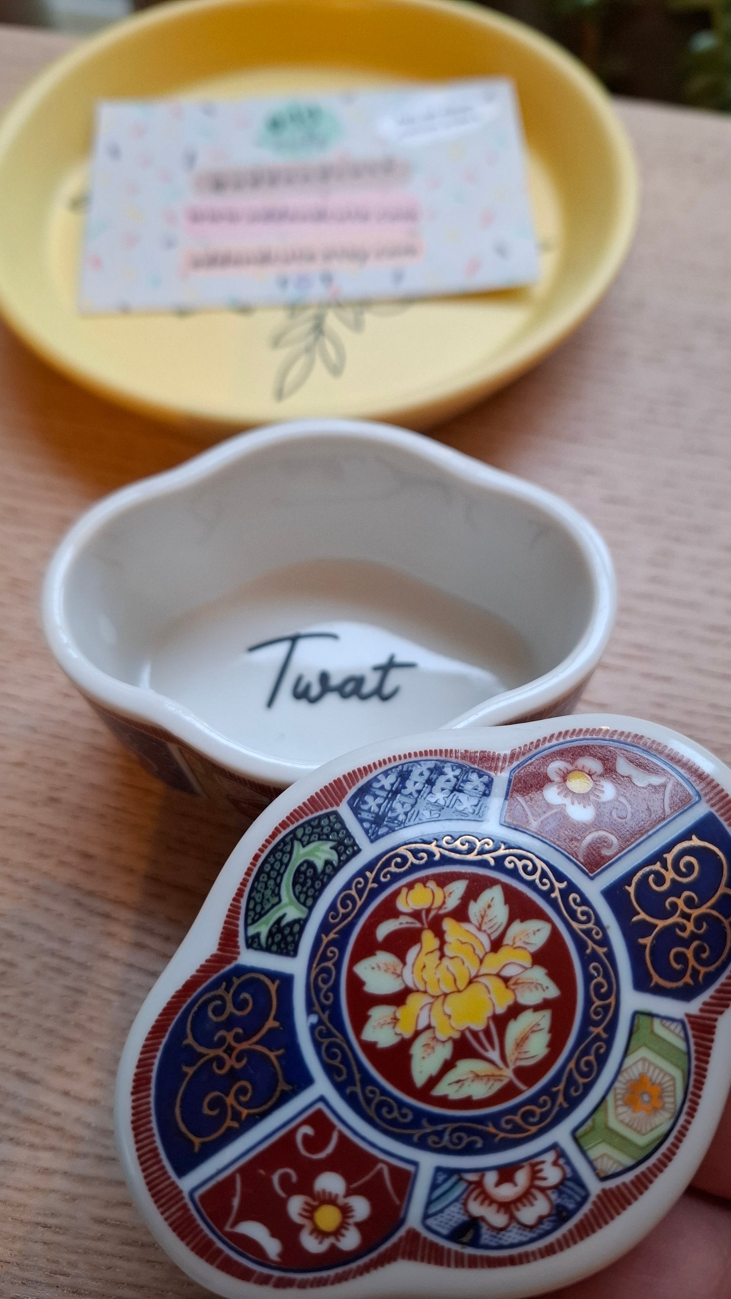 'Twat' Upcycled Trinket Pot