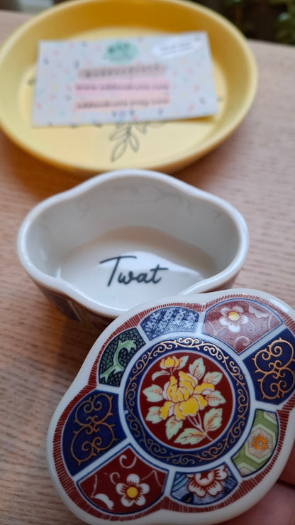 'Twat' Upcycled Trinket Pot