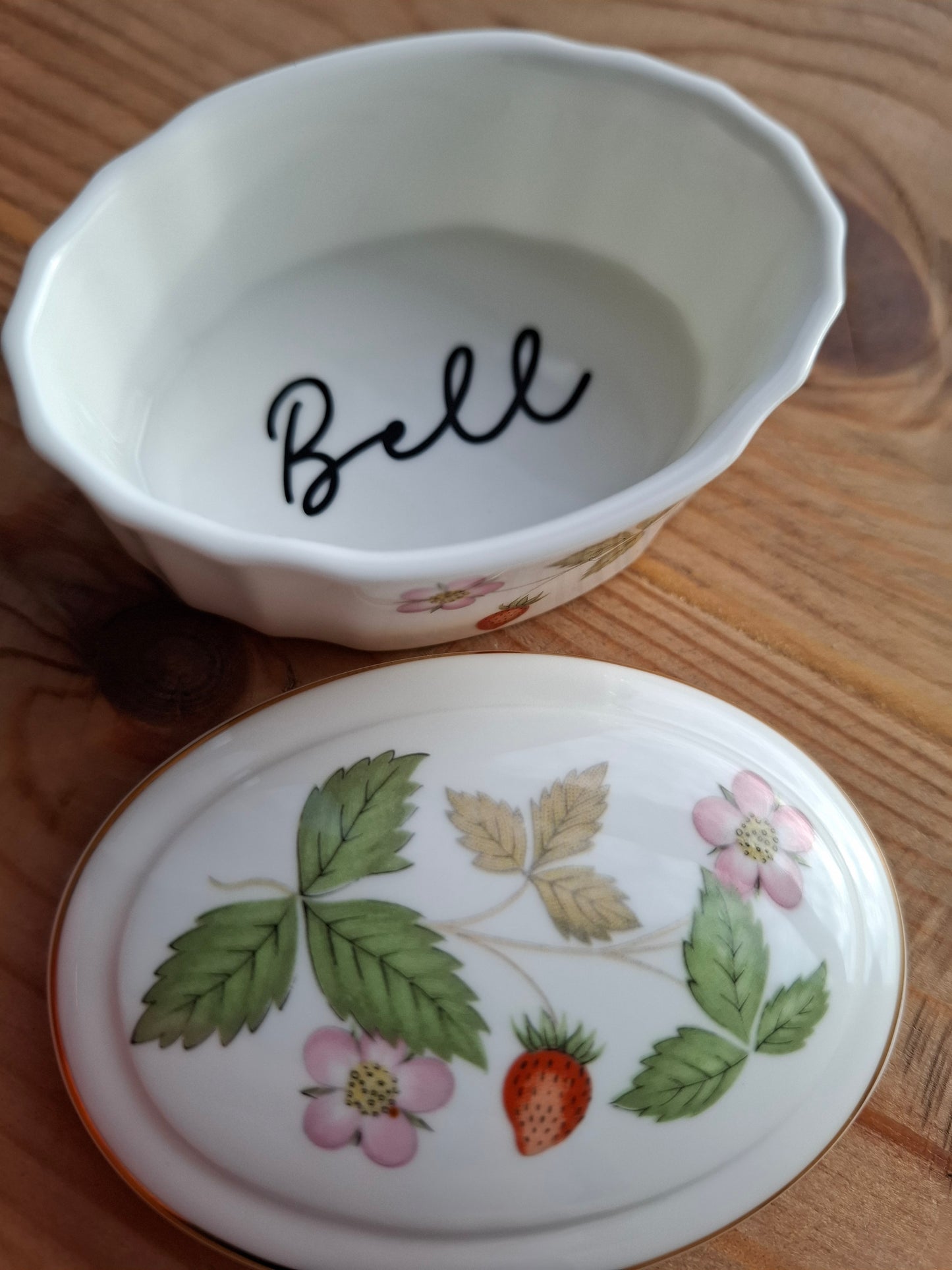 'Bell End' Upcycled Wild Strawberry Trinket Pot
