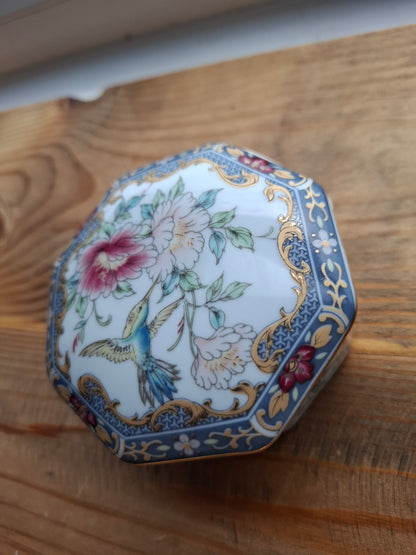 'Fanny Flaps' Upcycled Hummingbird Trinket Pot
