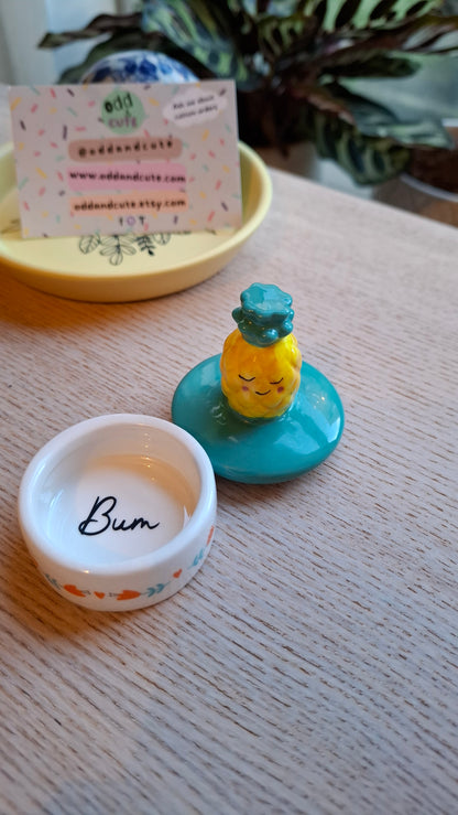 'Bum' Upcycled Pineapple Trinket Pots