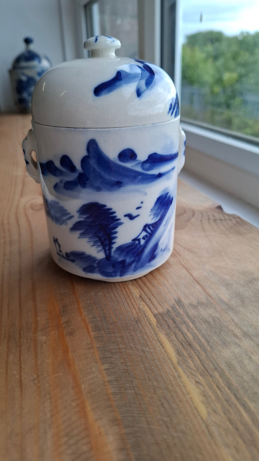 'Twat' Upcycled Tall Ceramic Scenary Pot