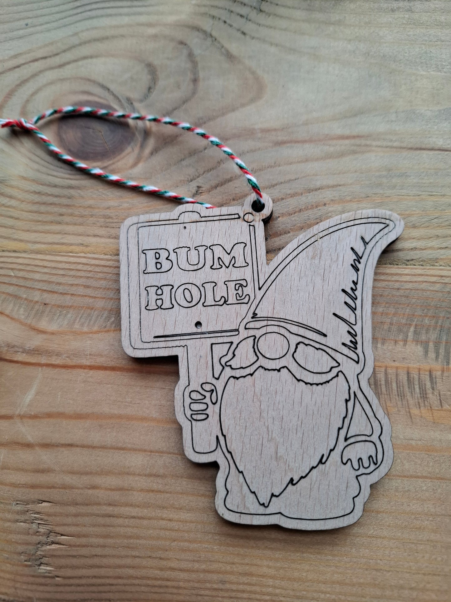 Bum Hole Gonk Christmas Decoration