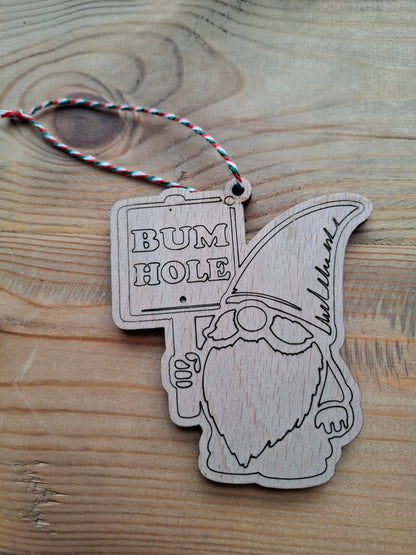 Bum Hole Gonk Christmas Decoration
