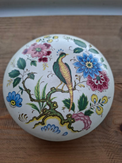 'Fanny Flaps' Upcycled Floral Birdy Trinket Pot