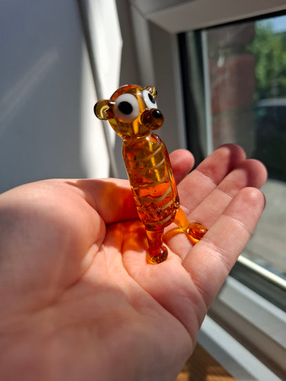 Glass Standing Goofy Meerkat (CGB Giftware)