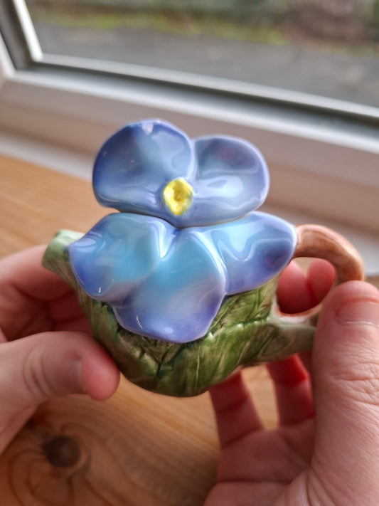 'Cunt' Upcycled Small Floral Teapot Trinket Pot