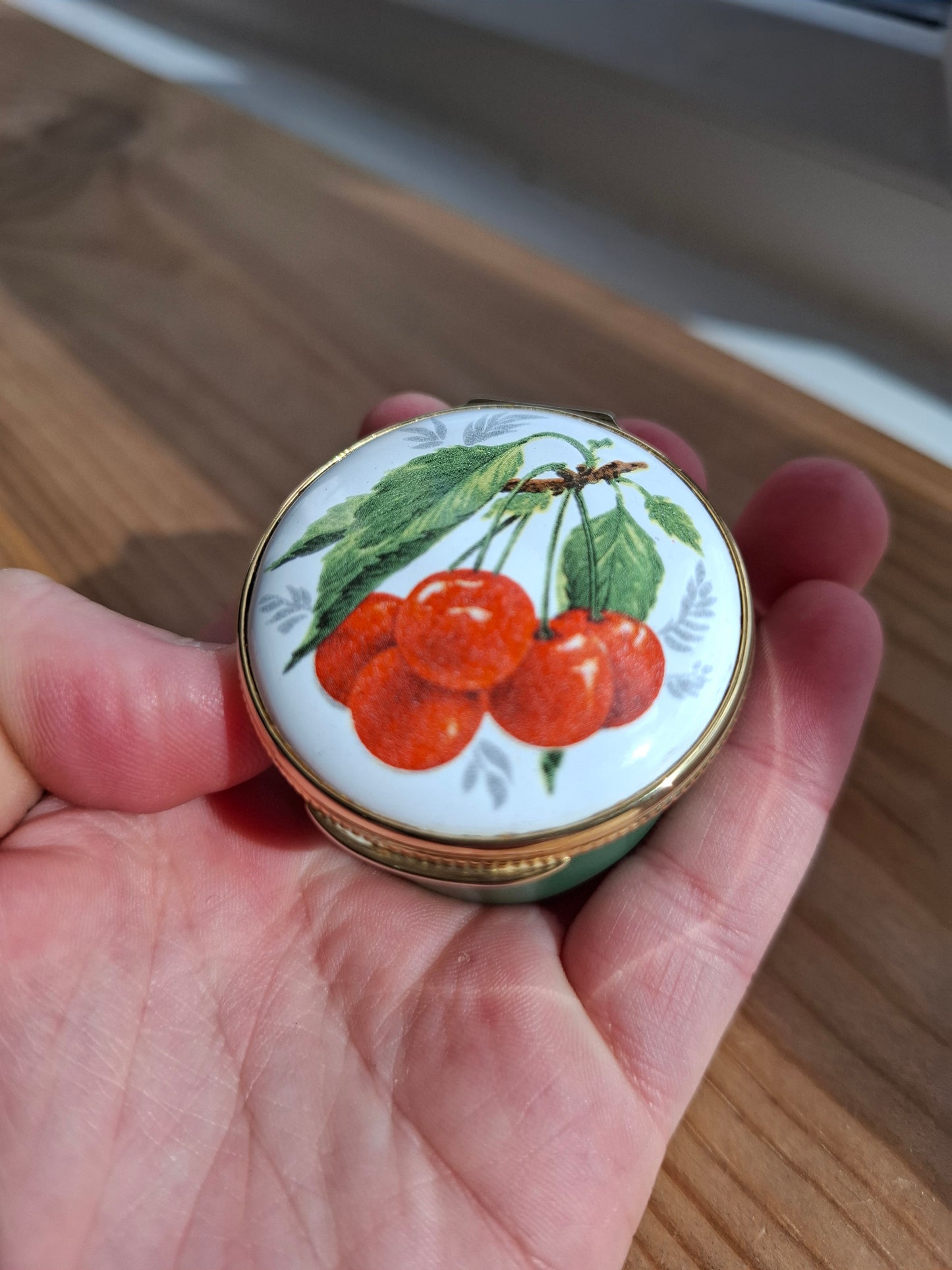 'Cunt' Upcycled Cherry Trinket Pot With Clasp