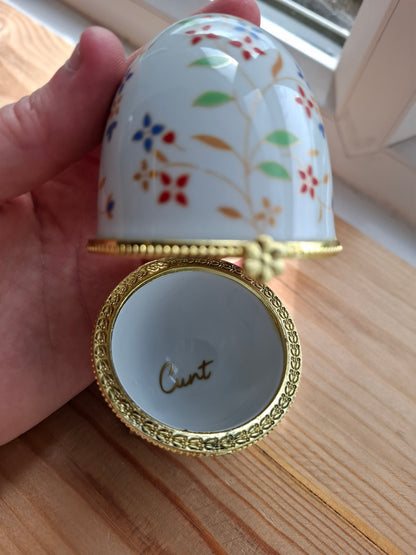 'Cunt' Upcycled Fancy Egg Trinket Pot With Legs