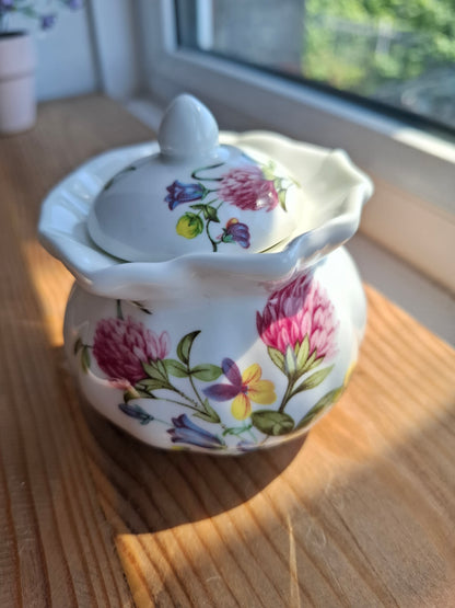 'Cunt' Upcycled Fancy Bag Style Trinket Pot (Gold Writing)
