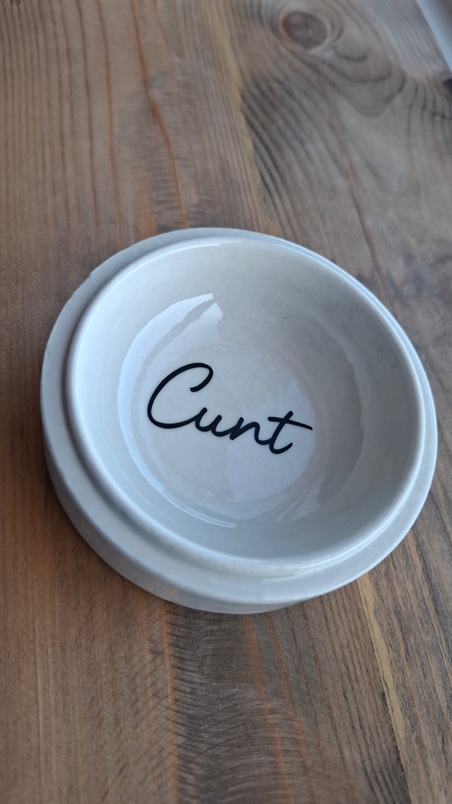 'Cunt' Upcycled Fish Ceramic Pot