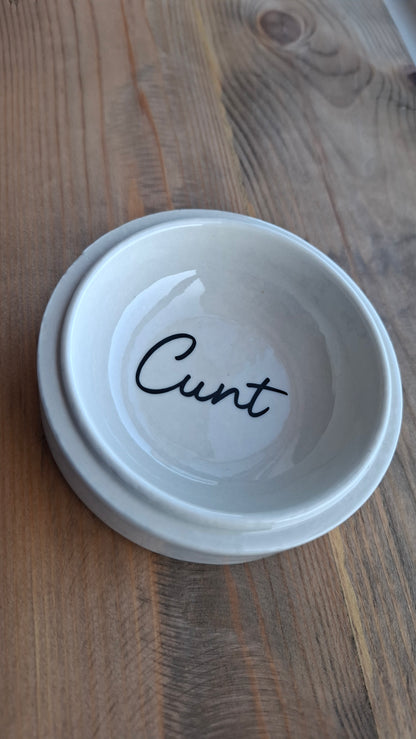 'Cunt' Upcycled Fish Ceramic Pot