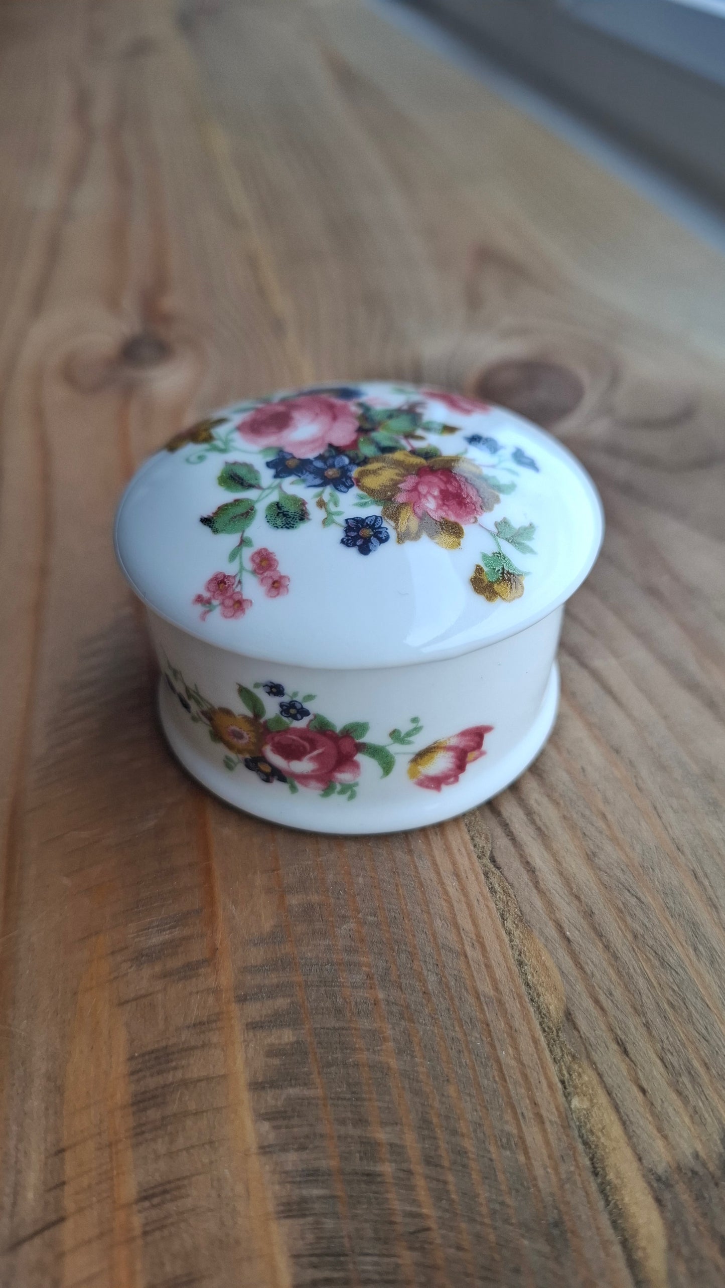 'Cunt' Upcycled White Floral Trinket Pot