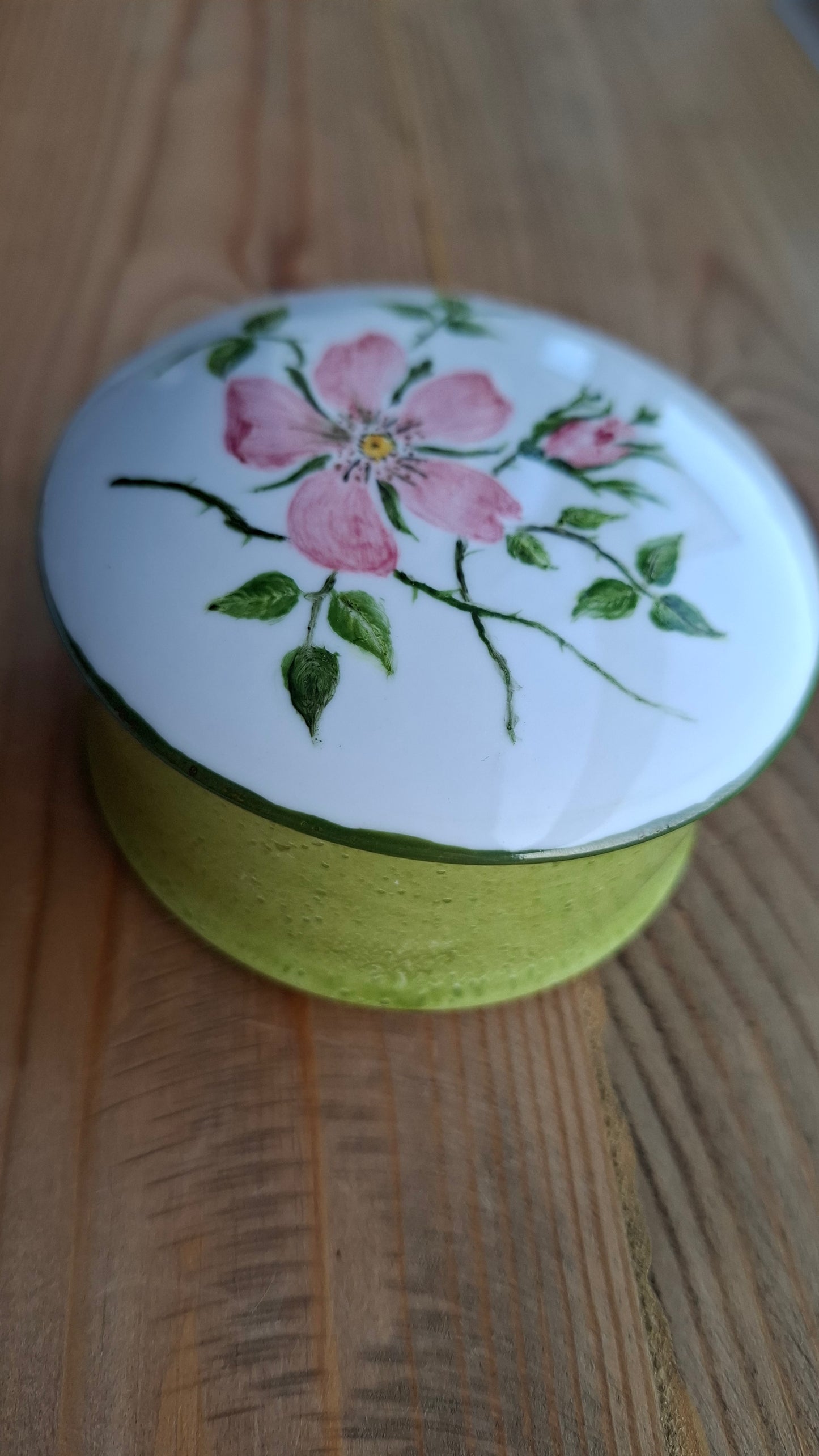 'Cunt' Upcycled Hand painted Floral Trinket Pot