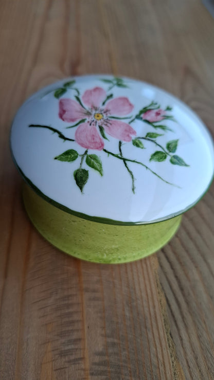 'Cunt' Upcycled Hand painted Floral Trinket Pot