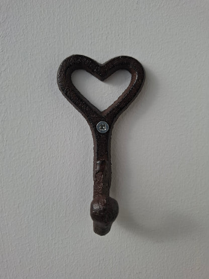 Iron Works Heart Wall Mounted Hook (CGB Giftware)