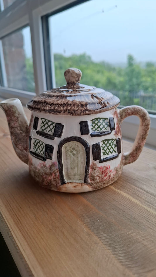 'Cunt' Upcycled Round Cottage Teapot