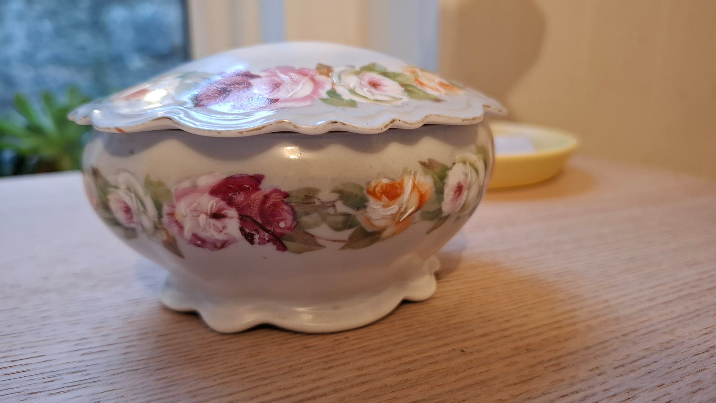 'Gob Shite' Upcycled Floral Trinket Pot