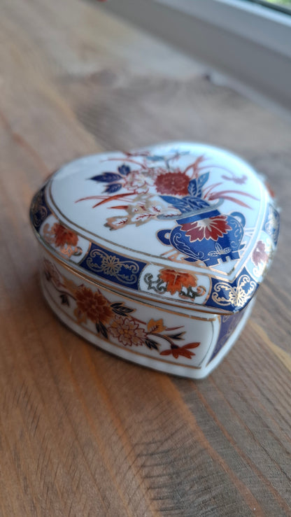 'Bitch' Upcycled Heart Shaped Fancy Trinket Pot