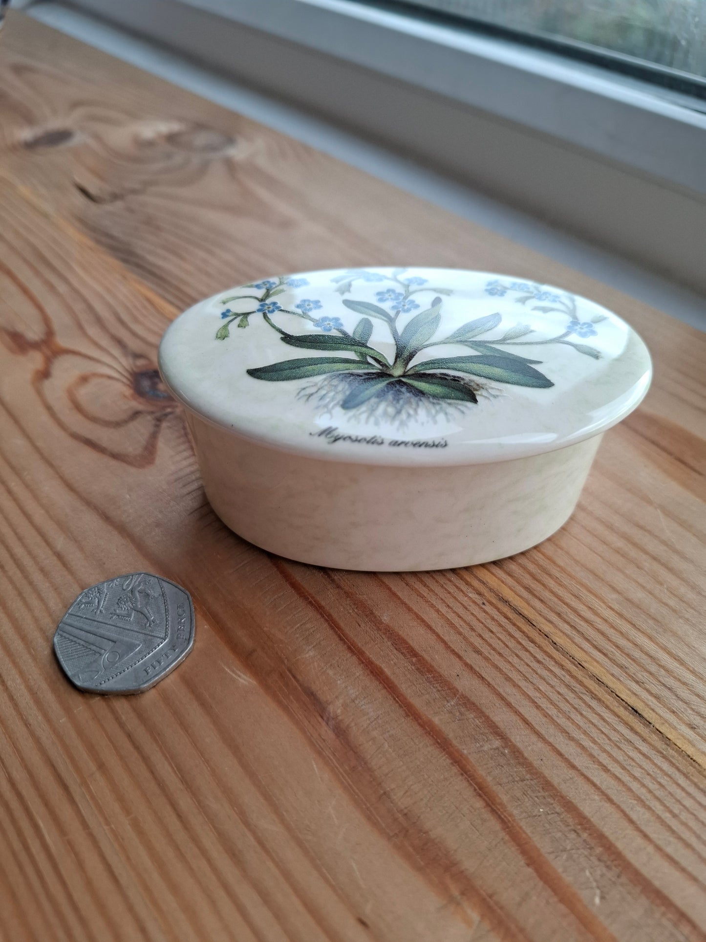 'Wanker' Upcycled Oval Flower Trinket Pot