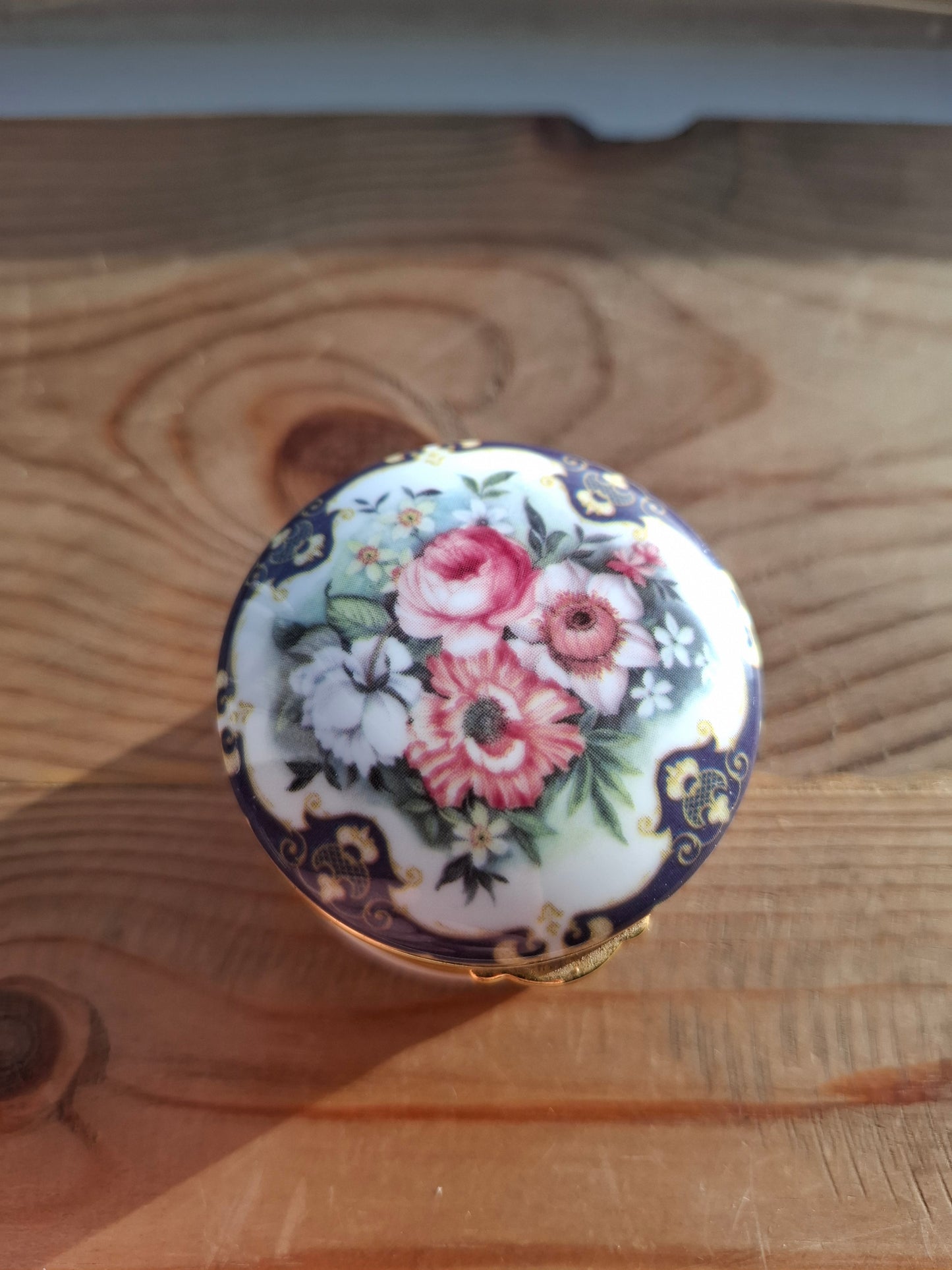 'Cunt' Upcycled Fancy Floral Trinket Pot With Clasp