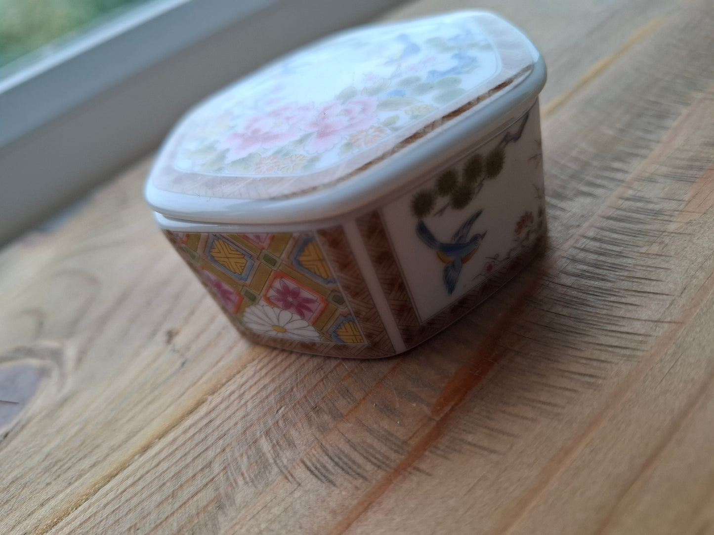 'Bum Hole' Upcycled Hexagonal Birdy Trinket Pot