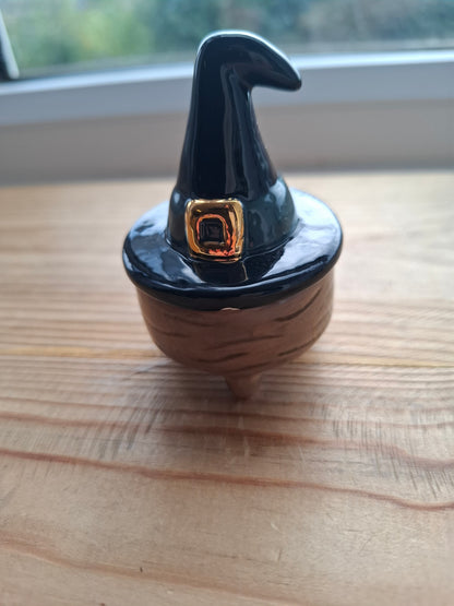 'Cunt/Twat' Upcycled Witches Hat Trinket Pot (MYSTERY) (DISCOUNTED DUE TO CHIP)